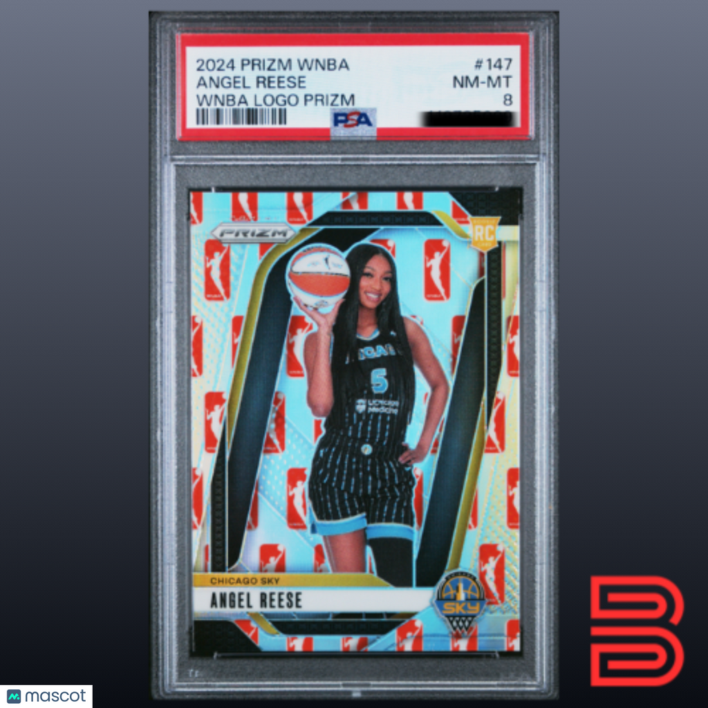 Angel Reese 2024 Panini Prizm WNBA Logo #147 PSA 8