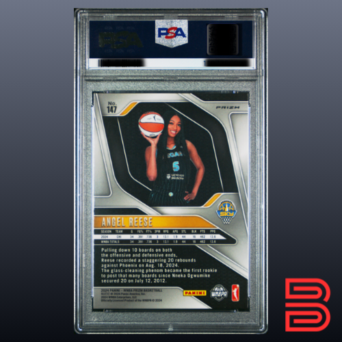 Angel Reese 2024 Panini Prizm WNBA Logo #147 PSA 8