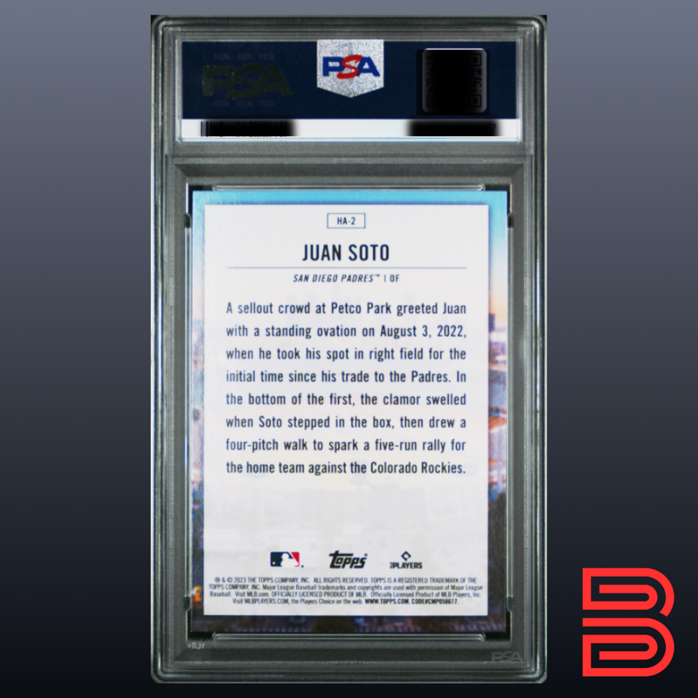 Juan Soto 2023 Topps Home Field Advantage #HA2 PSA 9