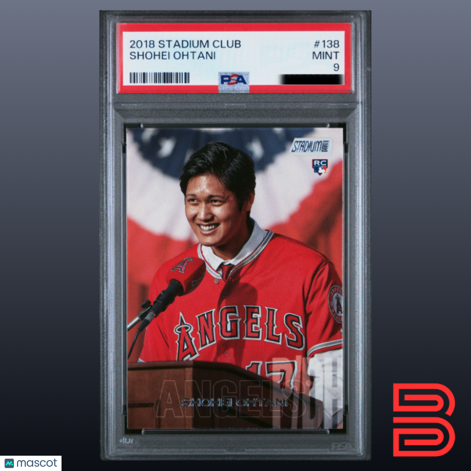 Shohei Ohtani 2018 Stadium Club #138 PSA 9