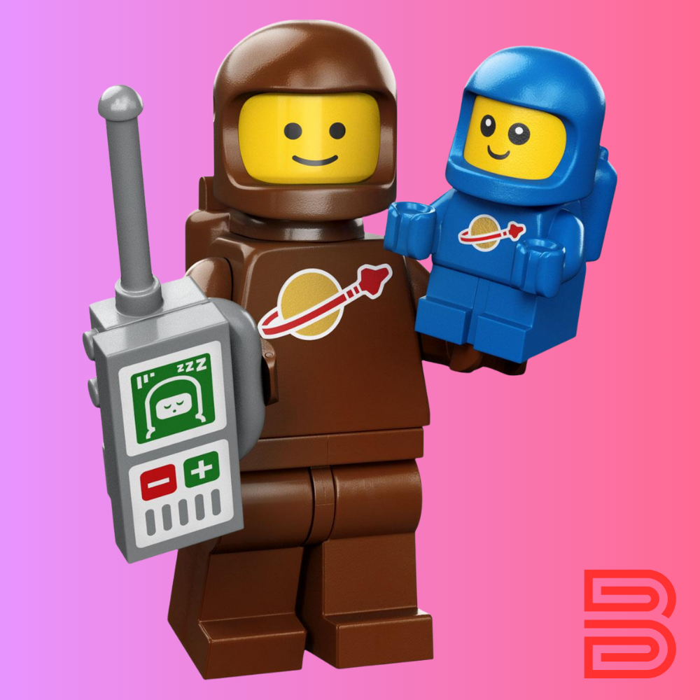 Brown Astronaut & Spacebaby / col24-3