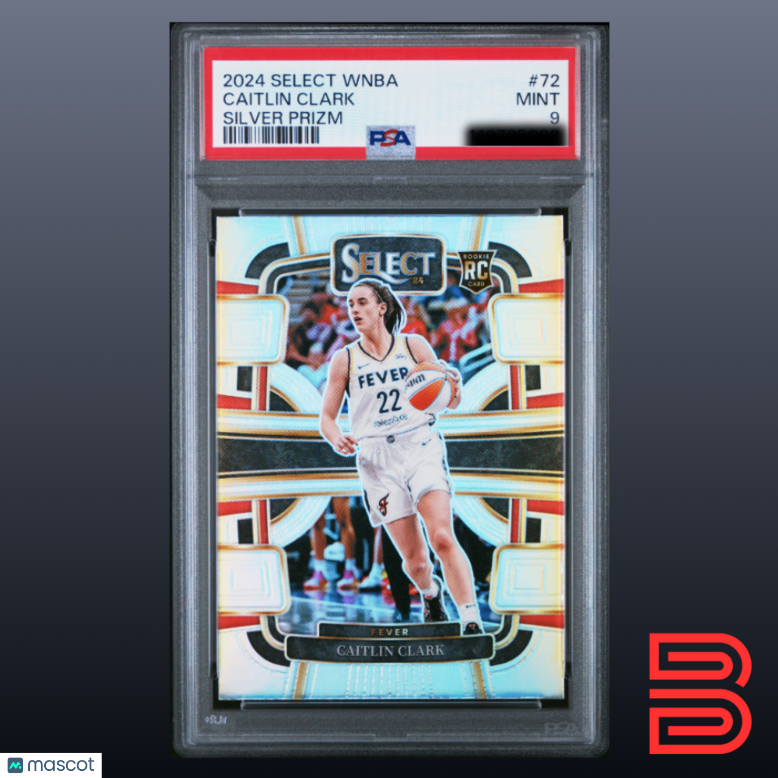 Caitlin Clark 2024 Panini Select WNBA Silver Prizm #72 PSA 9